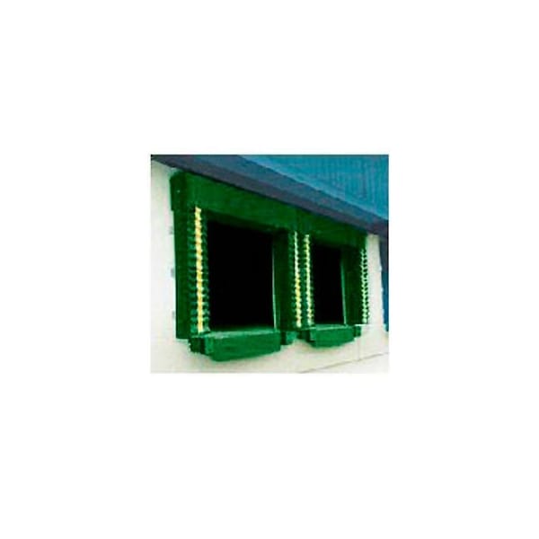 Chalfant Sewing Fabricators, Inc. Chalfant Green Dock Door Seal Model 131 Heavy Duty 40 Ounce 8'W x 10'H with HD Wear Pleats 131-8X10P GRN - main